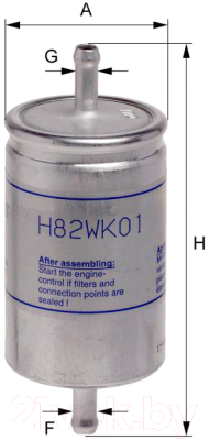 

Топливный фильтр Hengst, H82WK01