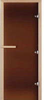 

Стеклянная дверь для бани/сауны Doorwood, Теплая ночь 180x70
