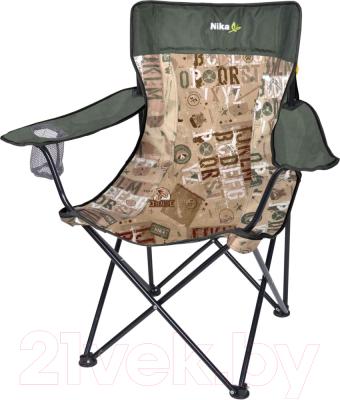 Кресло складное Ника Премиум 5 / ПСП5 (сафари/хаки)