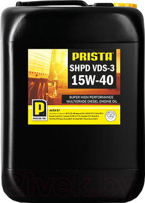 Моторное масло Prista SHPD VDS-3 15W40 / P060904 (20л)