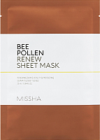 

Маска для лица тканевая Missha, Bee Pollen Renew Sheet Mask обновляющая