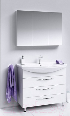 Шкаф с зеркалом для ванной Aqwella МС.04.10