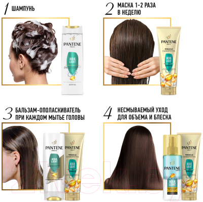 Шампунь для волос PANTENE Aqua Light (250мл)