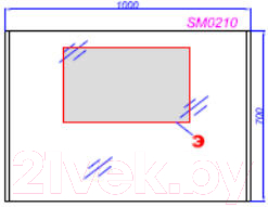 Зеркало Aqwella SM0210