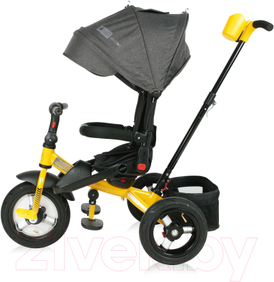Трехколесный велосипед с ручкой Lorelli Jaguar Air Black Yellow / 10050392101