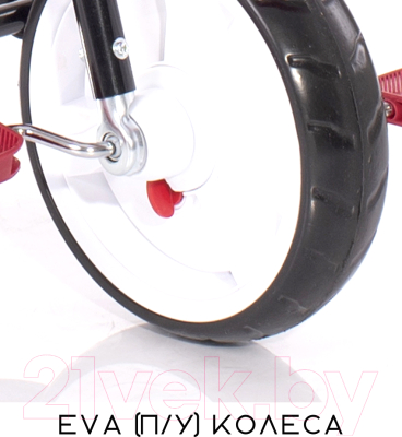 Трехколесный велосипед с ручкой Lorelli Moovо Eva Grey Luxe / 10050472102