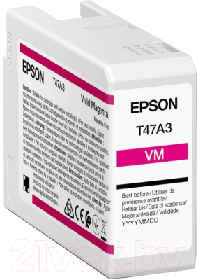 

Картридж Epson, Пурпурный, T47A3 (C13T47A300)
