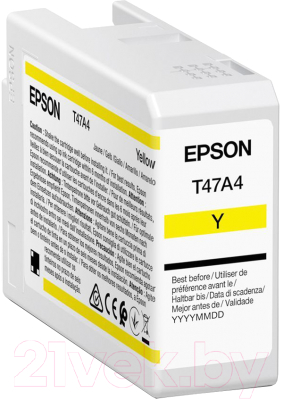 

Картридж Epson, Желтый, T47A4 (C13T47A400)