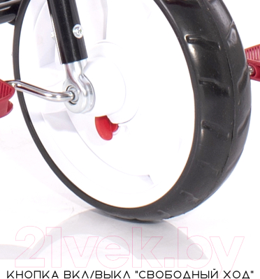 Трехколесный велосипед с ручкой Lorelli Moovо Eva Red Black Luxe / 10050472103