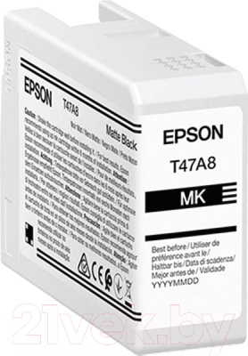 

Картридж Epson, Черный матовый, T47A8 (C13T47A800)
