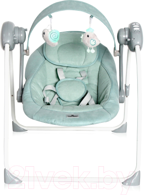 Качели для новорожденных Lorelli Portofino Frosty Green Star / 10090062146