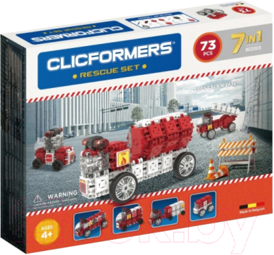 Конструктор Clicformers Rescue Set / 802003 (73эл)