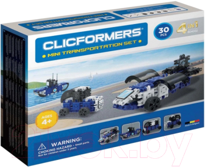 Конструктор Clicformers Transportation Set Mini / 804002 (30эл)