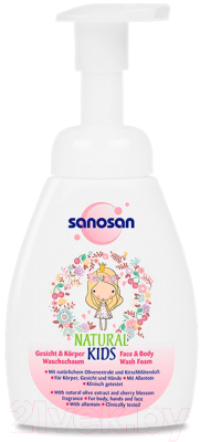 

Пенка для умывания детская Sanosan, Для девочек / 89804