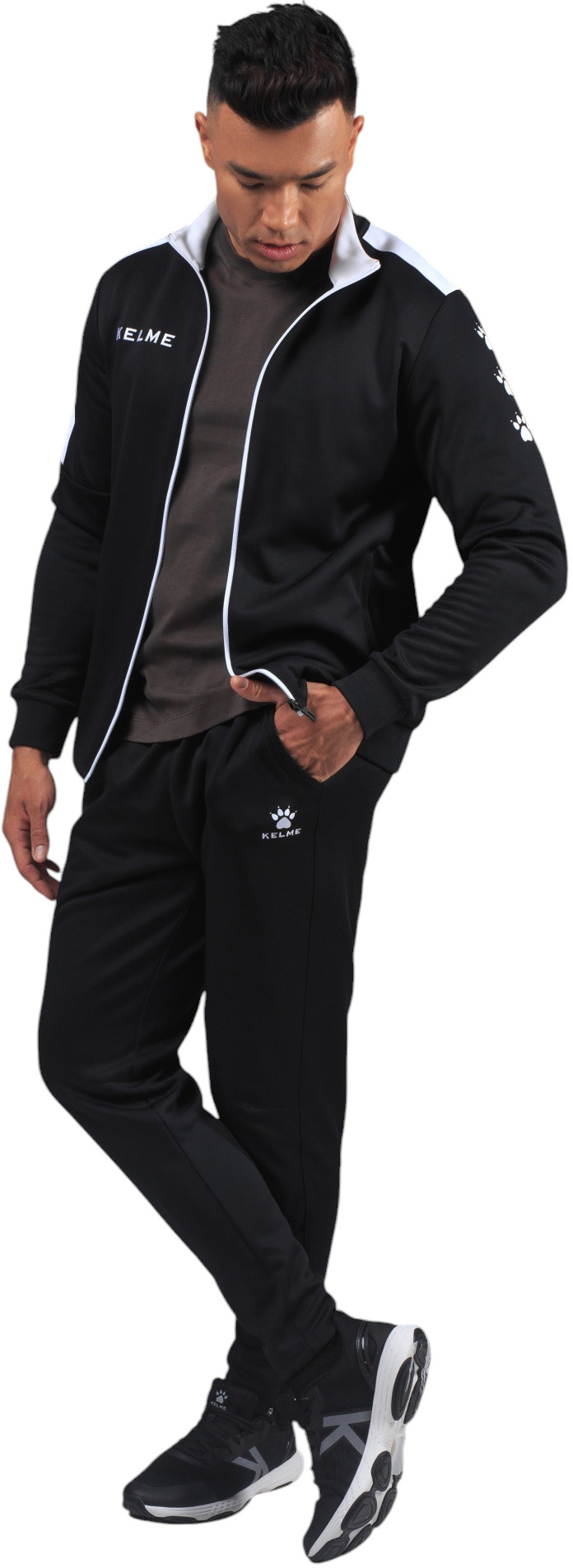 Спортивный костюм Kelme Tracksuit / 3771200-003 (S, черный)