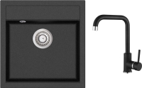 

Мойка кухонная со смесителем Aquasanita, SQT100W + смеситель Mirrus 5063 601