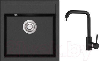 

Мойка кухонная Aquasanita, SQT100W + смеситель Mirrus 5063 601