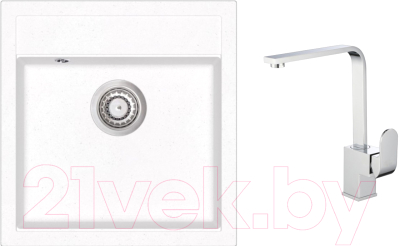 

Мойка кухонная Aquasanita, Tesa SQT100W + смеситель Signa 2083 001 chrome