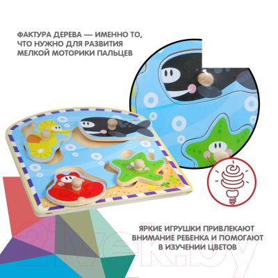 Изображение товара Развивающая игрушка Bondibon Рамка-вкладыш / ВВ1496-А