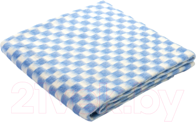 Одеяло для малышей Ермошка Клетка 100x140 / 57-3ЕТ (синий)
