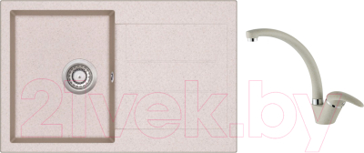 

Мойка кухонная Aquasanita, Tesa SQT101AW + смеситель Ambra 2813 110