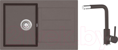 Комплект сантехники Aquasanita Tesa SQT101AW + смеситель Forte 5553 120 (церриус)