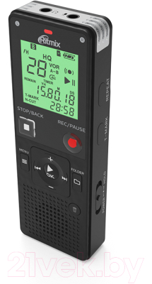 Цифровой диктофон Ritmix RR-820 (8GB, черный)