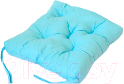 Подушка на стул АДЕЛЬ Бязь 35x35 (голубой)