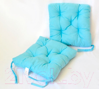 Подушка на стул АДЕЛЬ Бязь 35x35 (голубой)