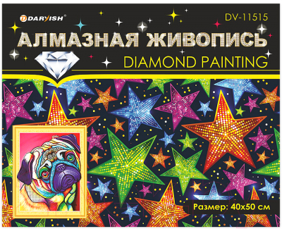 Набор алмазной вышивки Darvish Мопс / DV-11515-3