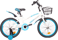 Детский велосипед Mobile Kid Slender 18 (белый/голубой) - 