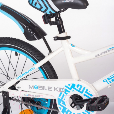 Детский велосипед Mobile Kid Slender 18 (белый/голубой)