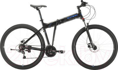 Велосипед STARK Cobra 29.2 HD 2021 (18, черный/голубой)