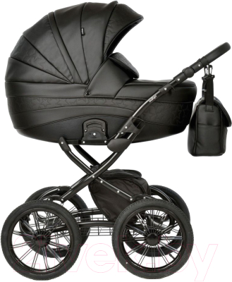 Детская универсальная коляска INDIGO Special Plus 14 (Is 03, черная кожа)