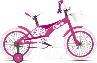 Детский велосипед STARK Tanuki 12 Girl 2021 (розовый/фиолетовый)