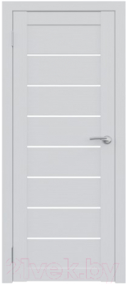 Дверь межкомнатная Юни Амати 01 60x200 (бьянко/стекло белое)