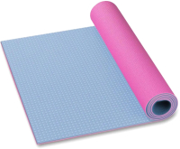 Коврик для йоги и фитнеса Indigo IN258 (голубой/розовый) - 