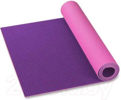 Коврик для йоги и фитнеса Indigo IN258 (розовый/фиолетовый)