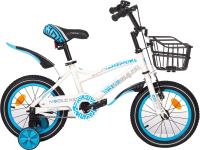 Детский велосипед Mobile Kid Slender 14 (белый/голубой) - 