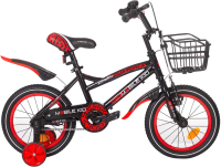 Детский велосипед Mobile Kid Slender 14 (черный/красный) - 