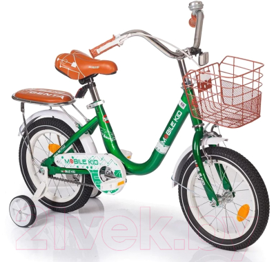 Детский велосипед Mobile Kid Genta 14 (темно-зеленый)