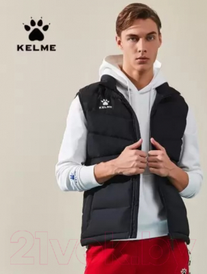 Жилет утепленный Kelme Adult Cotton Vest / 3891412-000 (L, черный)