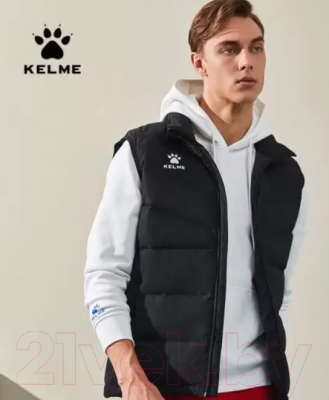 Жилет утепленный Kelme Adult Cotton Vest / 3891412-000 (L, черный)