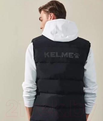 Жилет утепленный Kelme Adult Cotton Vest / 3891412-000 (L, черный)