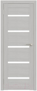Дверь межкомнатная Юни Амати 01М 40x200 (белое стекло/сканди классик)