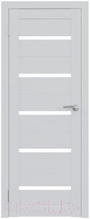 Дверь межкомнатная Юни Амати 01М 40x200 (белое стекло/бьянко)