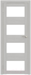 Дверь межкомнатная Юни Амати 02 40x200 (белое стекло/сканди классик)