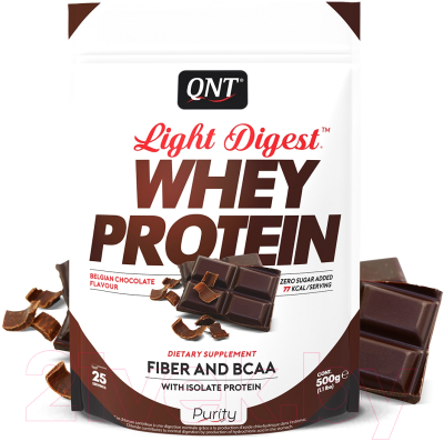 Протеин QNT Whey Light Digest / I00002609 (500г, шоколад)