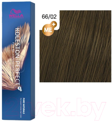 Крем-краска для волос Wella Professionals Koleston Perfect ME+ 66/02 (темный блонд интенсивный натуральный матовый)