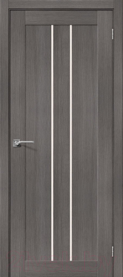 Дверь межкомнатная el'Porta Эко Порта-24 70x200 (Grey Veralinga/Magic Fog)